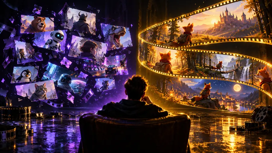 Comparison view representing a Magiclight-first workflow